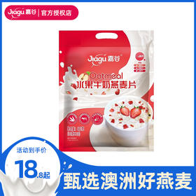 嘉谷（Jiagu）水果牛奶燕麦片480g袋装 冲饮谷物 即食早餐营养代餐 水果牛奶燕麦片480g袋装