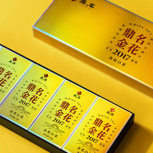 鼎名金花 2017金花白茶条盒装 75g/盒 商品图1