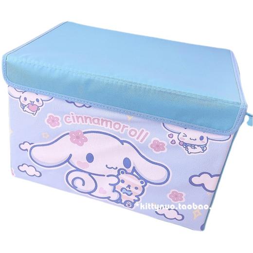 【三丽鸥大容量收纳箱】日式玉桂狗卡通库洛米可爱收纳箱，居家宿舍零食书本衣服收纳整理箱带盖 商品图4