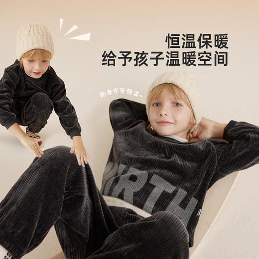 【柔软灯芯绒】儿童复古灯芯绒休闲印花套装PQTZ2304 商品图4