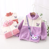 【个性十足！新款宝宝卡通衫】女大童女新款宝宝卡通衫奥利绒刺绣韩版拼接保暖加厚外套拉链，保暖加厚设计，让寒冷无处藏身。拉链设计，简约方便。ry 商品缩略图1