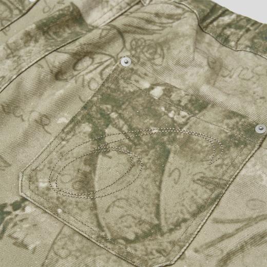 GOODBAI 916 涂鸦印花直筒休闲裤 商品图3