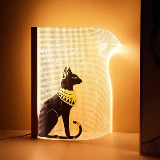 大英博物馆 盖亚·安德森猫系列 不规则ins风氛围感报纸氛围灯伴睡灯礼盒 商品图3