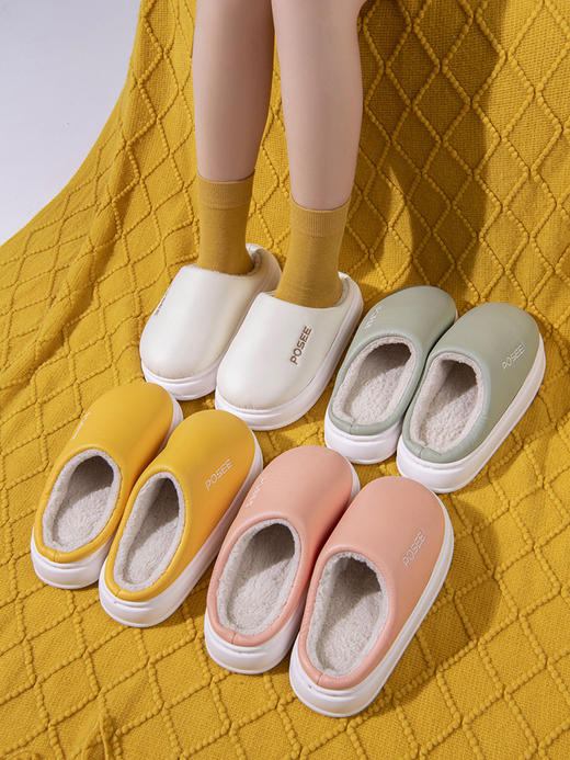 朴西posee防水居家团团棉鞋 商品图2