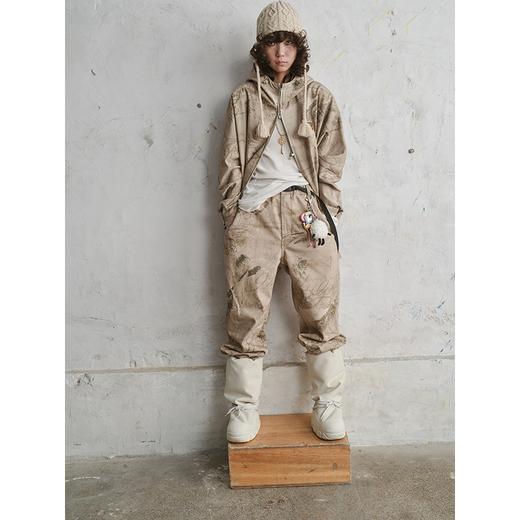 GOODBAI 916 涂鸦印花直筒休闲裤 商品图0