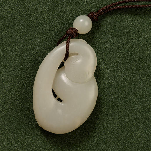 和田玉雕鱼形挂饰 商品图2