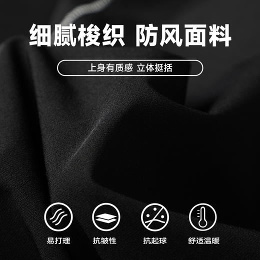 【实体店同款】【新款DPX】大依优型大码棒球领风衣夹克加肥加大休闲夹克胖子宽松弹力运动外套上衣防风 商品图1