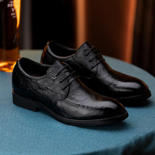 增高6cm男士皮鞋正装商务内增高男鞋皮鞋增高鞋男新郎婚鞋 商品图2