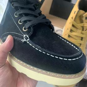 瑕疵特价 牛反绒皮高帮鞋