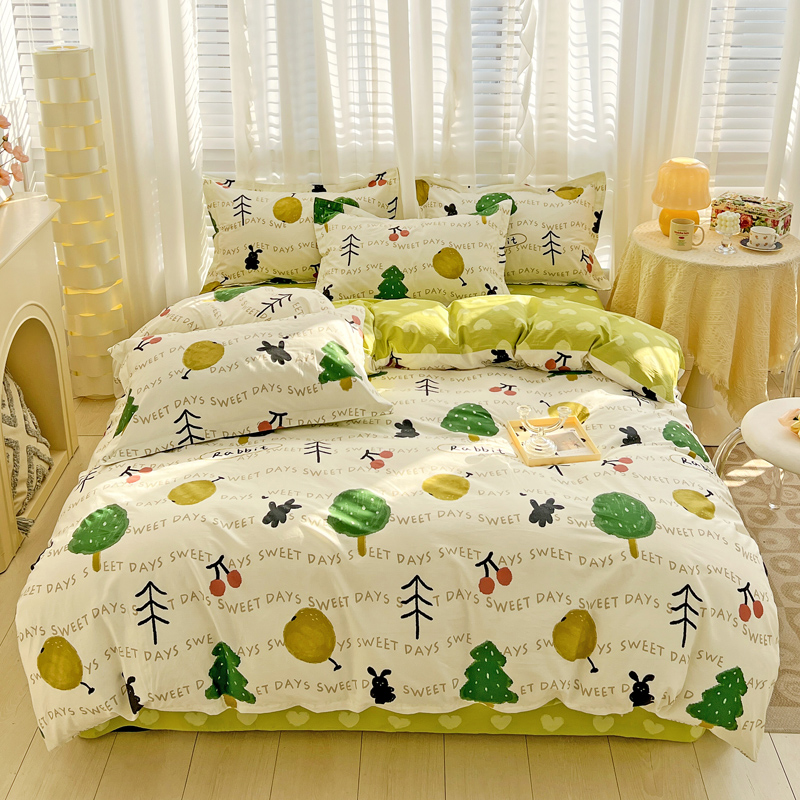 利路米纯棉单人床被套150*210CM柔软舒适