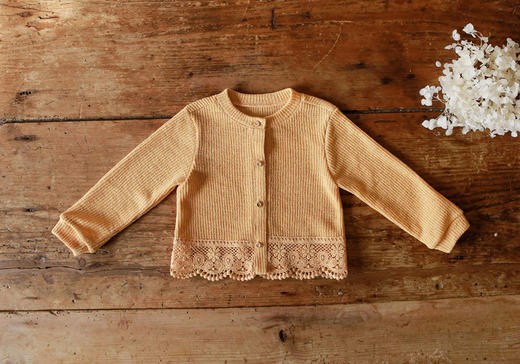 【开衫式设计，时尚百搭！】韩版女童宝宝婴幼儿花边空调衫ins休闲防晒衣开衫外套百搭开衫lm 商品图7