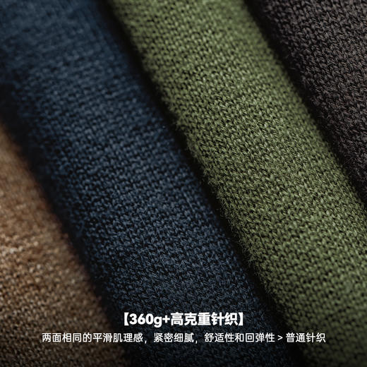 工装优选 美式休闲基础款半高领毛衣套头保暖针织打底衫男士秋冬 商品图1