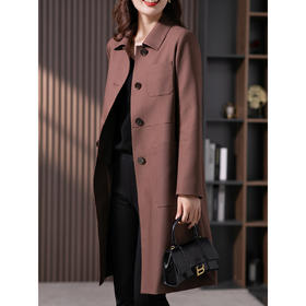 原形中长款风衣外套女2023秋季新款韩版气质减龄宽松休闲直筒大衣