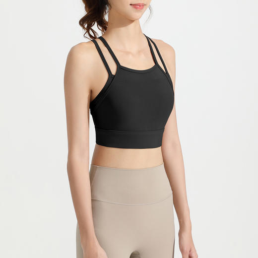 2023新款抗菌运动内衣女高强度裸感美背聚拢文胸跑步健身瑜伽背心YN 00 WX36-23 商品图2