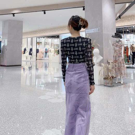 -LZ3B32 茈藐色100%棉半裙 商品图1