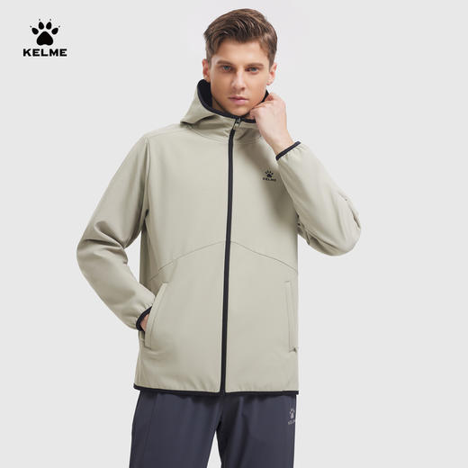 卡尔美2023秋季新款连帽加绒梭织外套 商品图5