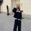 金蘑菇菇黑标时尚 温柔陷阱/醋酸气质休闲西装套装 通勤chicol 商品缩略图4