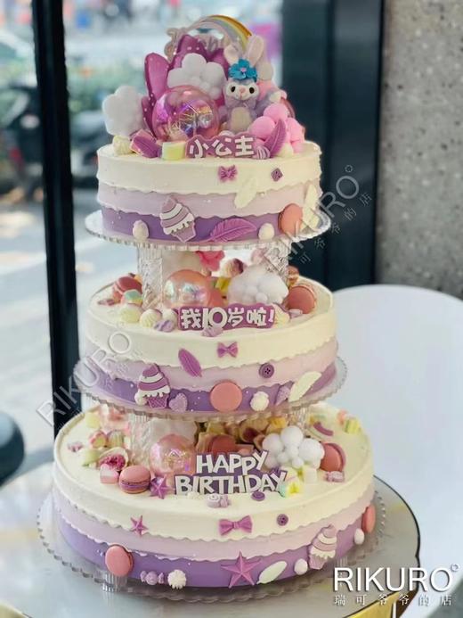 【星黛路】翻糖装饰鲜果奶油蛋糕 商品图2