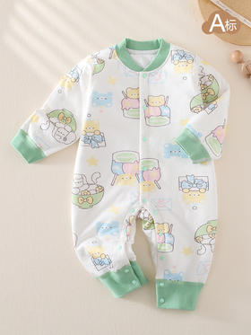 【三层保暖设计，锁住温度！】夹棉爬爬服婴儿连体衣男女宝宝秋冬季加棉新生儿衣服保暖a类棉服lm