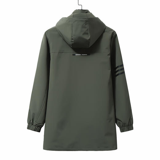 【新款DWN】大依优型大码风衣迷彩系夹克休闲外套加肥加大上衣胖子可拆卸帽男装 商品图4