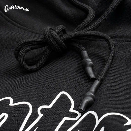 【福利大放送】COURTMAN星标大logo连帽卫衣2023秋冬宽松运动休闲外套男女暖 商品图3