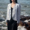 裁缝学苑AS118 国风盘扣V领长袖小衫纸样上衣无领外套打版裁剪板 商品缩略图3