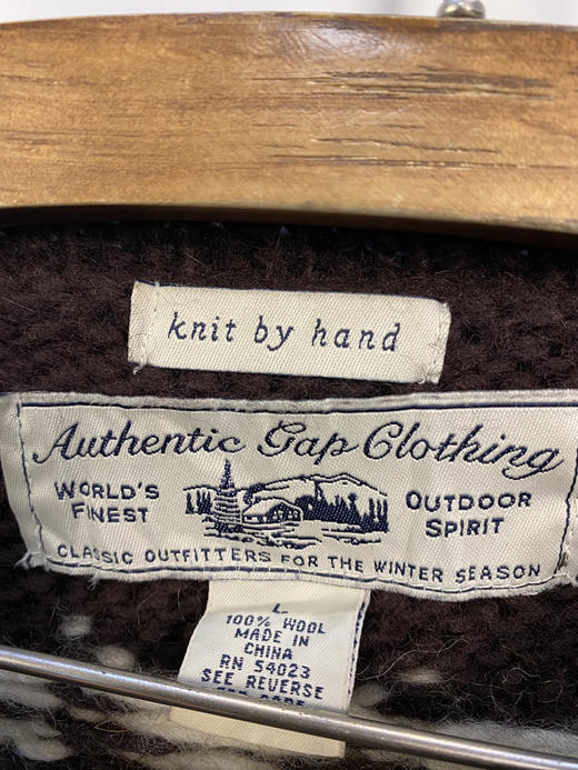 Y2K Vintage 手工毛衣 100% 全羊毛 Authentic Gap Clothing 针织毛衣 _SWT(L) 商品图1