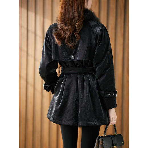 原形狐狸毛派克服女中长款2023冬季新款韩版高级感皮草大衣厚外套 商品图0