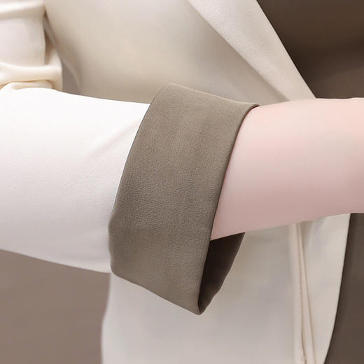 简约中长款时尚内搭连衣裙短款九分袖小西装外套两件套QYM-XYKL-3909-L 商品图3