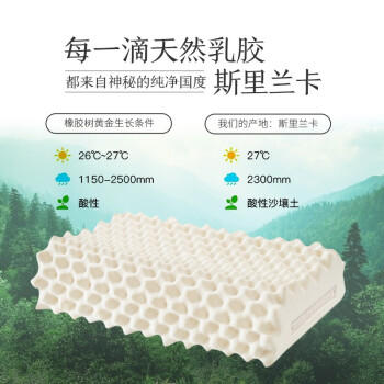 京东京造 高端挚享 96%天然乳胶含量 斯里兰卡原芯进口颗粒乳胶枕 颈椎枕 /床上用品 /枕头 /乳胶枕 商品图5