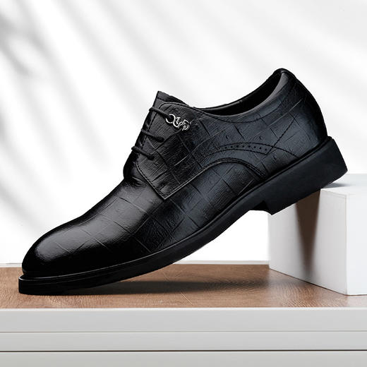 男士皮鞋增高7cm正装商务内增高男鞋皮鞋增高鞋男新郎婚鞋 商品图2