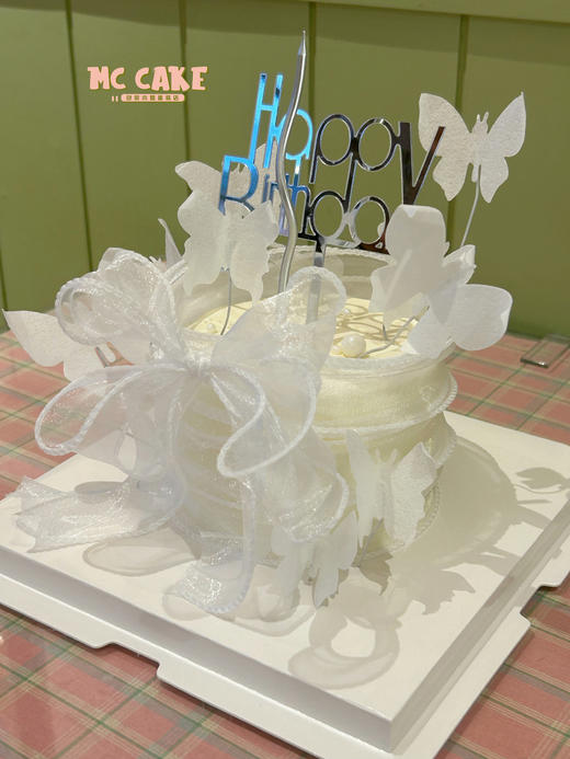丝带蝴蝶结蝴蝶装饰蛋糕 商品图1