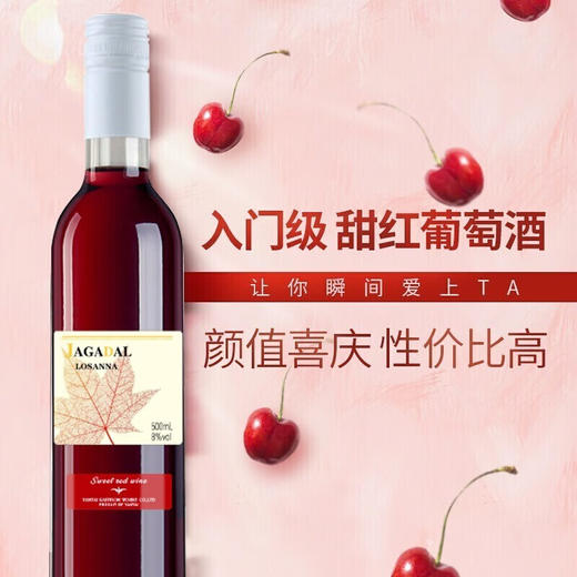 加达尔庄园洛仙娜甜红葡萄酒女士低度甜酒500ml/1瓶/2瓶/6瓶 商品图0