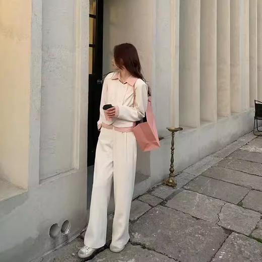 金蘑菇菇黑标时尚 温柔陷阱/醋酸气质休闲西装套装 通勤chicol 商品图1