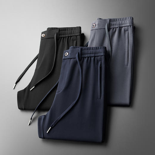 纯棉【新款DWN】大依优型大码直口休闲裤运动针织长裤加肥加大弹力舒适胖子肥佬裤子 商品图4