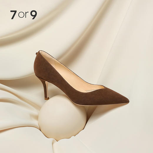 【促销款】7or9-空气棉高跟鞋肉桂 商品图0