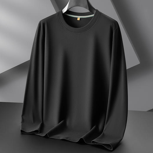 【新款DDP】大依优型大码长袖T恤加肥加大肥佬休闲商务宽松透气上衣打底净版 商品图5