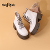 Safiya/索菲娅2023秋冬 机车风厚底大头粗高跟英伦绑带马丁靴 SF34116019 商品缩略图3