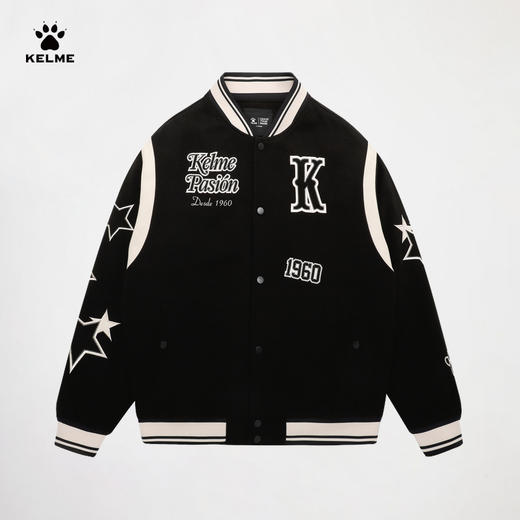 卡尔美冬季篮球潮流系列针织棉服 商品图3