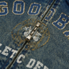 GOODBAI印花logo水洗短款连帽牛仔外套 商品缩略图4