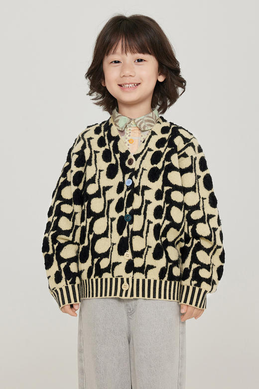 jnby  23年冬款  短款开襟毛衫  1N0311990 商品图1