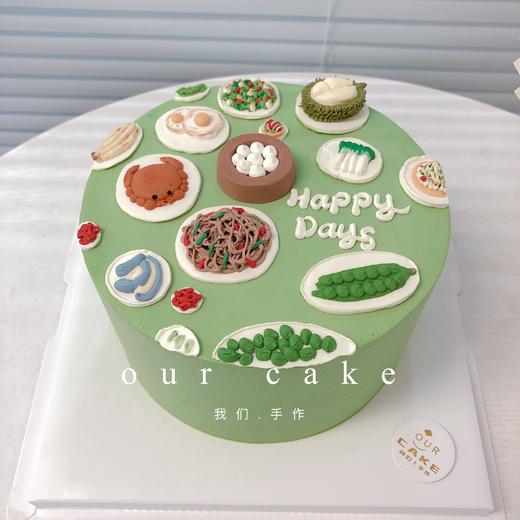 家常便饭/海鲜/美食手绘蛋糕-低糖处理无添加 商品图0