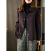 原形毛呢外套女秋冬季2023新款双面呢羊绒大衣小个子短款呢子大衣 商品缩略图0