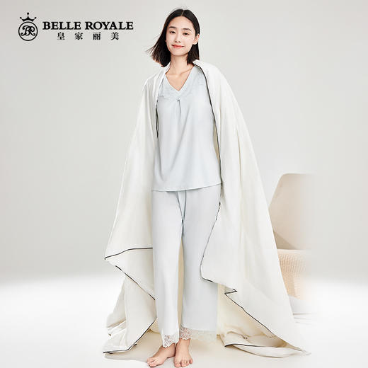 皇家丽美新款春秋家居服莫代尔棉舒适高级感长袖长裤睡衣套装JJT90004 商品图3