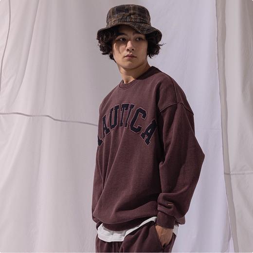 帆船 秋冬简约 400克重 水洗休闲宽松圆领卫衣男女款 NT-2678 商品图2