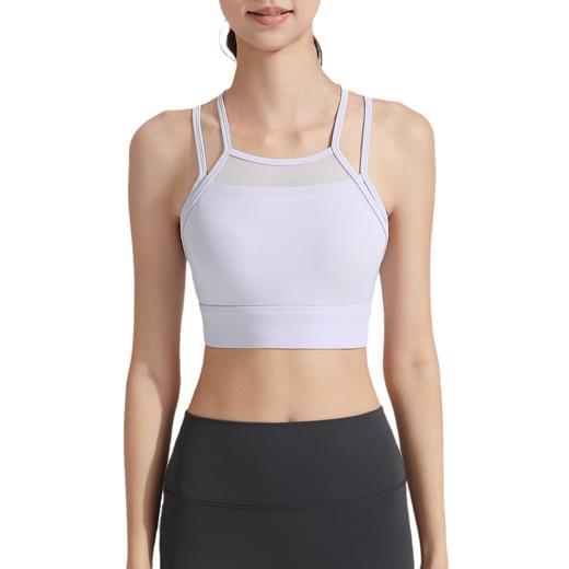 2023新款抗菌运动内衣女高强度裸感美背聚拢文胸跑步健身瑜伽背心YN 00 WX36-23 商品图3