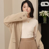 【舒适不紧绷❗️秋冬百搭打底】半高领设计修饰颈线，简约优雅；柔软磨毛面料秋冬半高领磨毛打底衫女薄款保暖内衣美体上衣内搭长袖新款 商品缩略图1