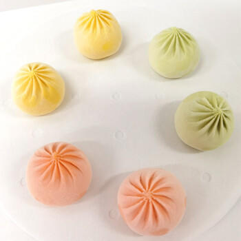 湾仔码头彩皮猪肉小笼包300g 12只早餐包子速食半成品食品面点生鲜 商品图2