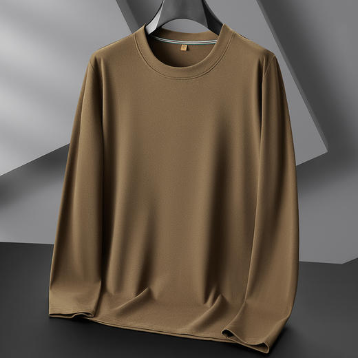 【新款DDP】大依优型大码长袖T恤加肥加大肥佬休闲商务宽松透气上衣打底净版 商品图7