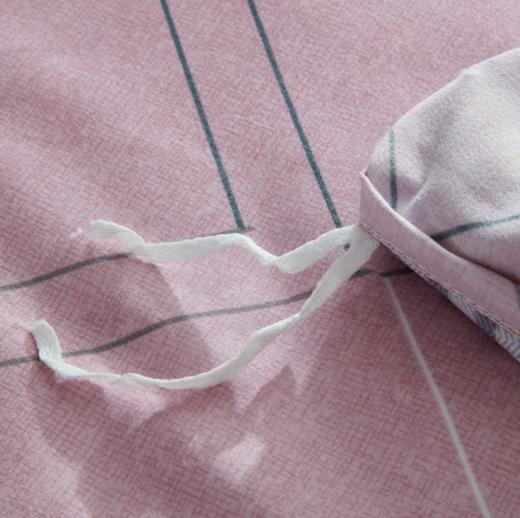 梦洁美颂  磨绒印花四件套 清浅时光 （被套200*230cm 床单230*250cm，枕套48*74cm ） 商品图4